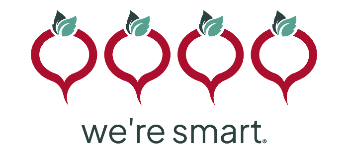 Logo We're smart - ocenění 4 ředkvičky